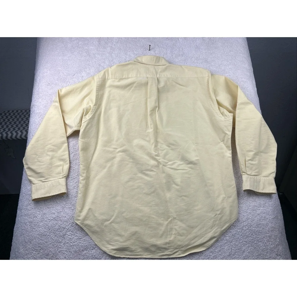Polo Ralph Lauren Shirt Men's 16.5 34/35 Yardmouth Flesh Pony Yellow Button Down